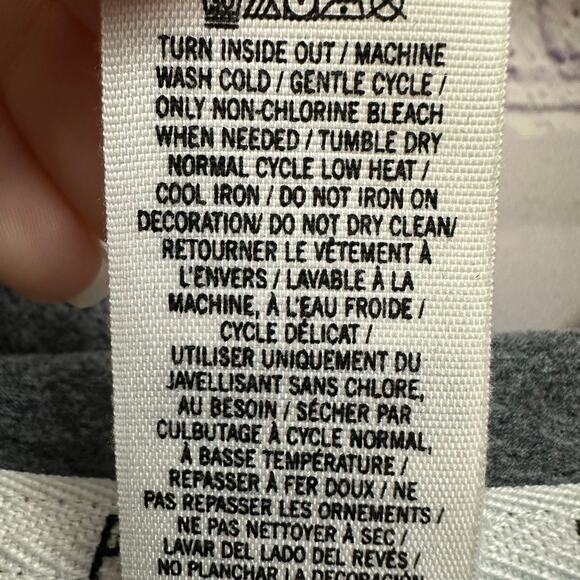 PINK Victorias Secret Ultimate Collection Hoodie Gray Pullover Thumb Holes Large - Picture 11 of 12